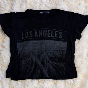 Brandy Melville Black Los Angeles Tee